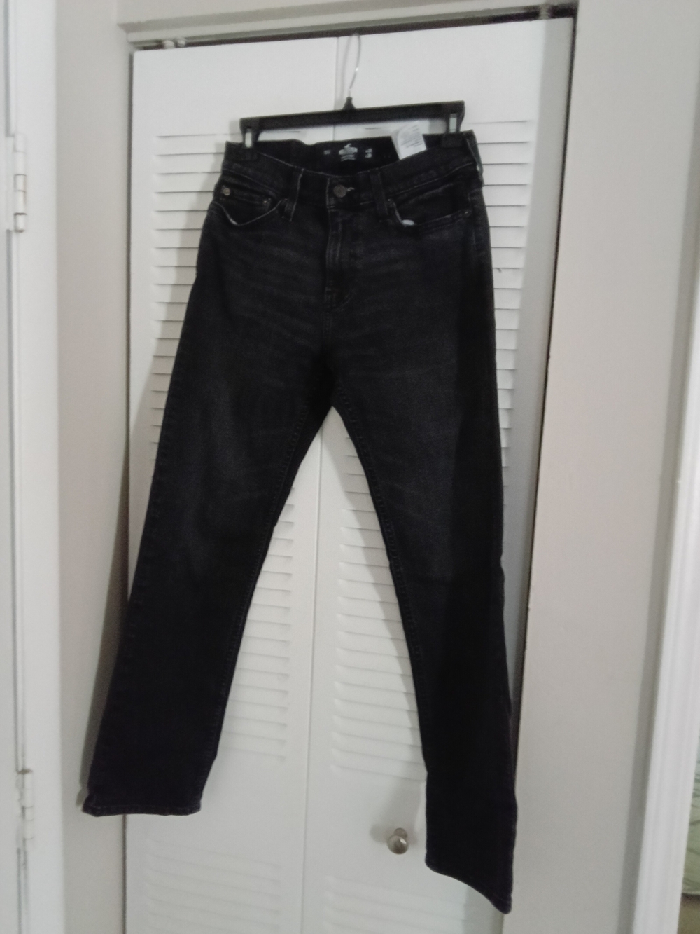 Hollister Women's Black Straight Jeans